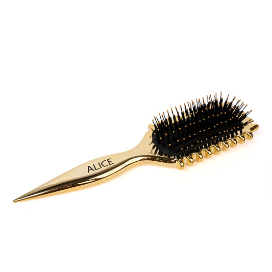 Metallic GOLD Curly Brush