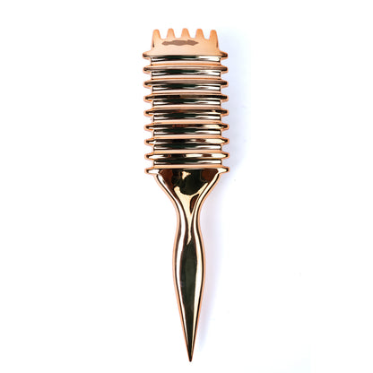 Metallic Rose Gold Curly Brush