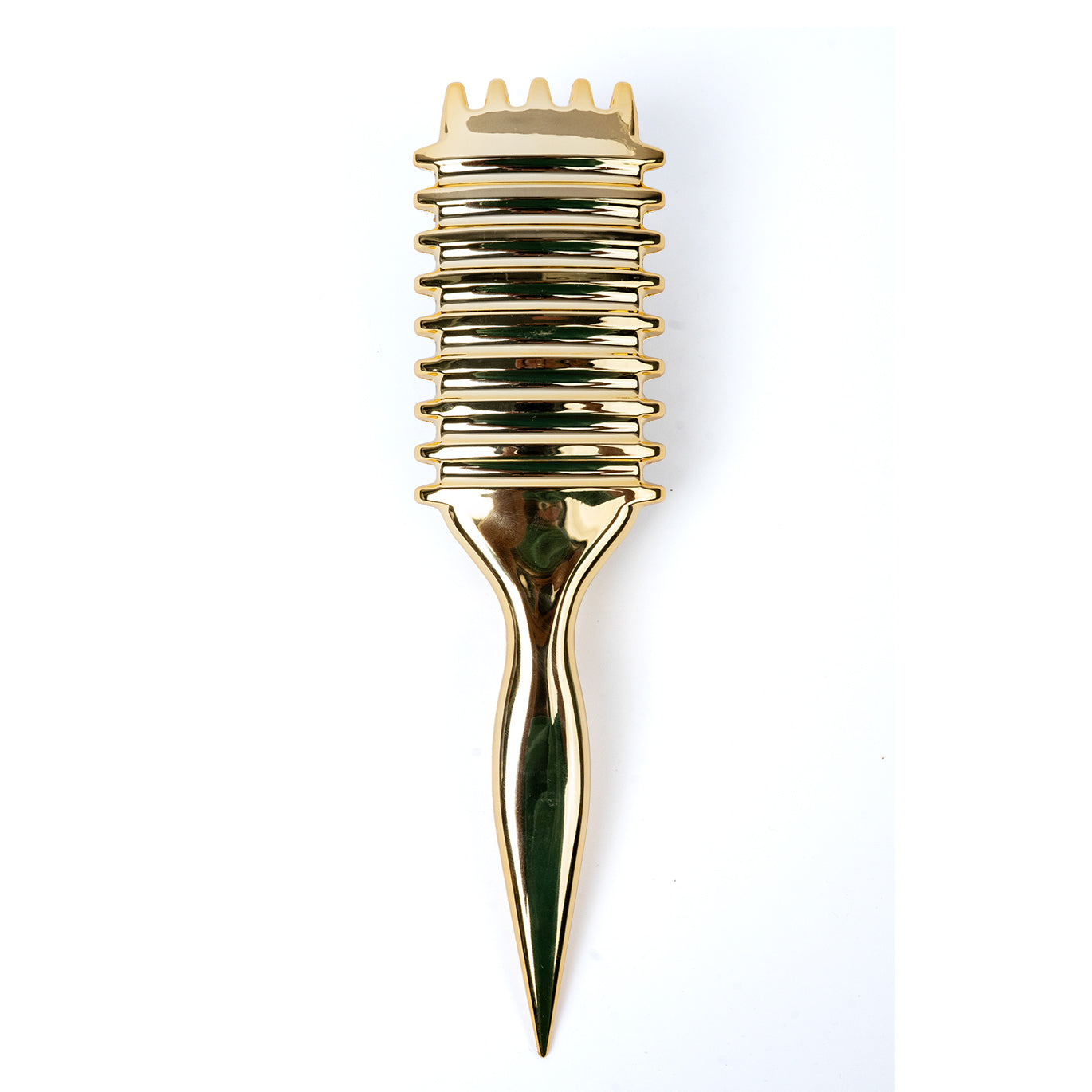 Metallic GOLD Curly Brush