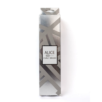 Metallic Silver Curly Brush