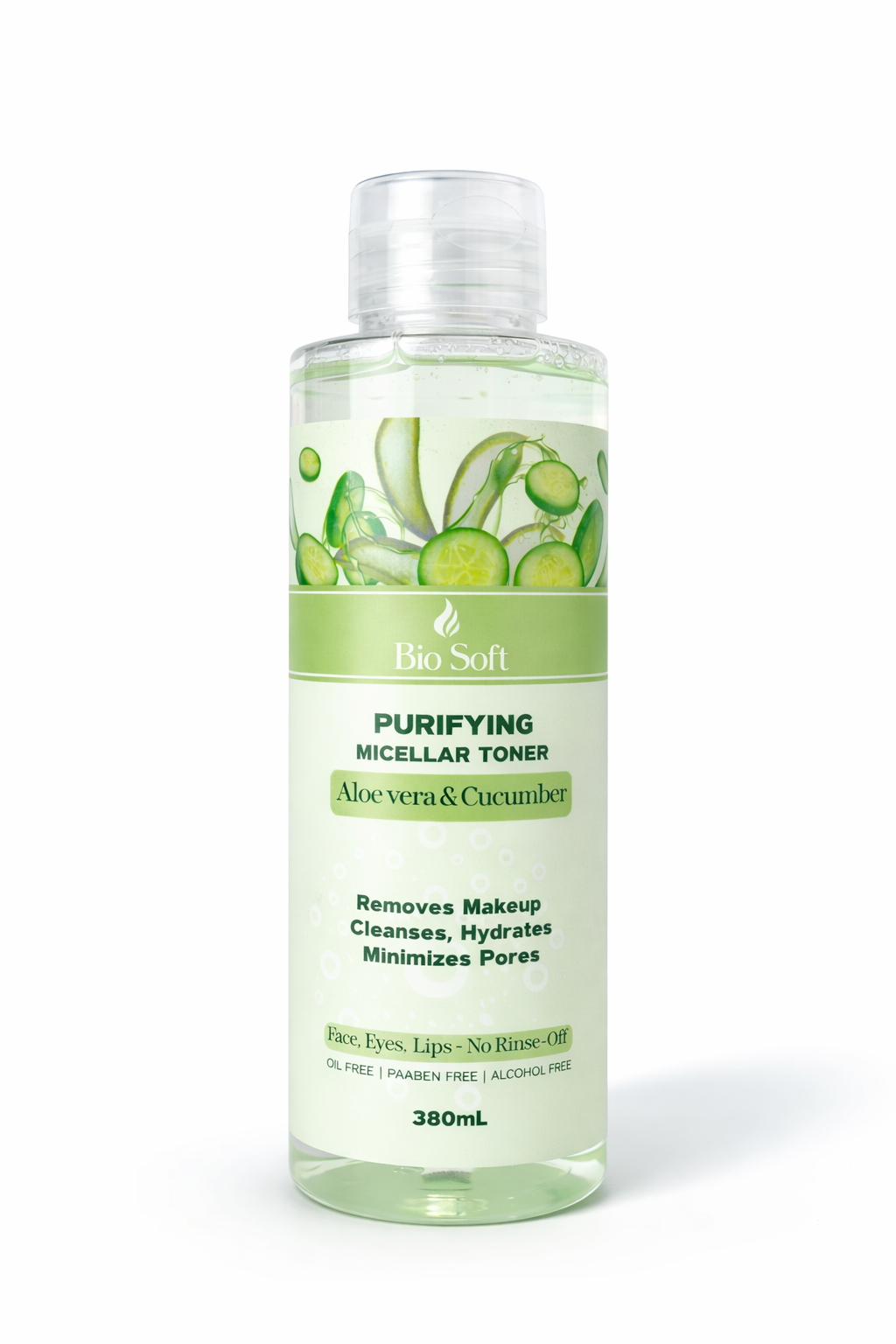 Purifying Micellar Toner with Aloe vera & Cucumber - 380ml