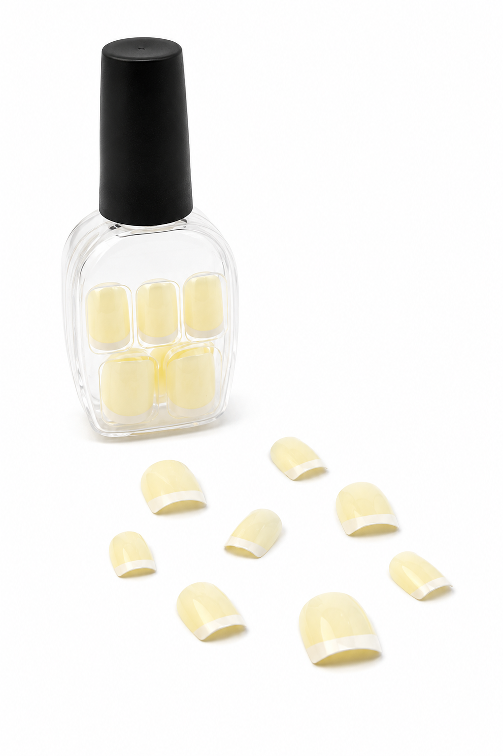 Yellow Fake Nails