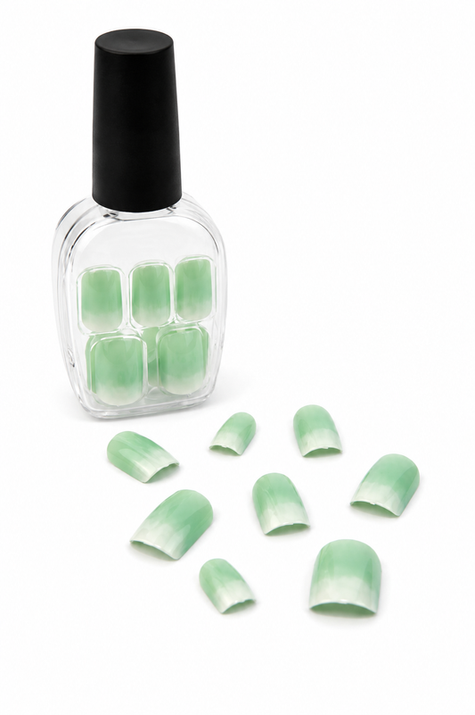 Light Pistachio Fake Nails