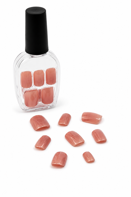 Muted Rose Fake Nails