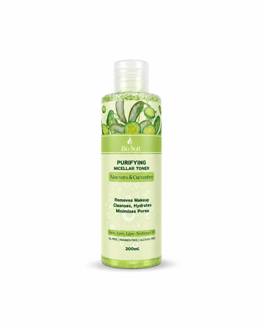 Mini Purifying Micellar Toner with Aloe vera & Cucumber - 200ml