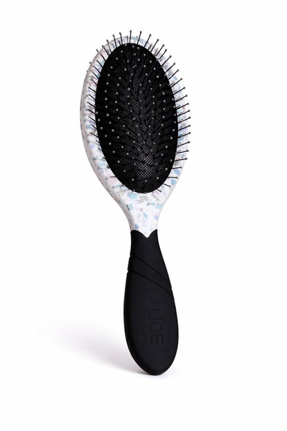 White Marble Detangle Brush